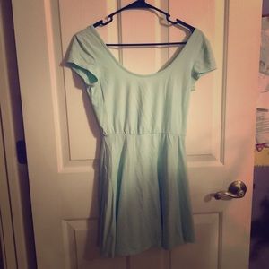 Short sleeve skater dress.
